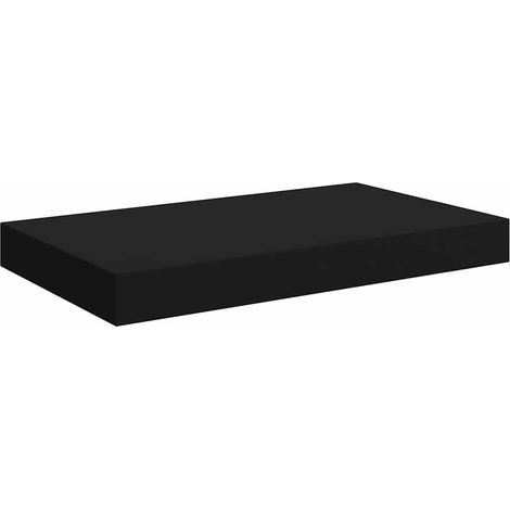 Estante flotante de pared MDF negro 40x23x3,8 cm vidaXL
