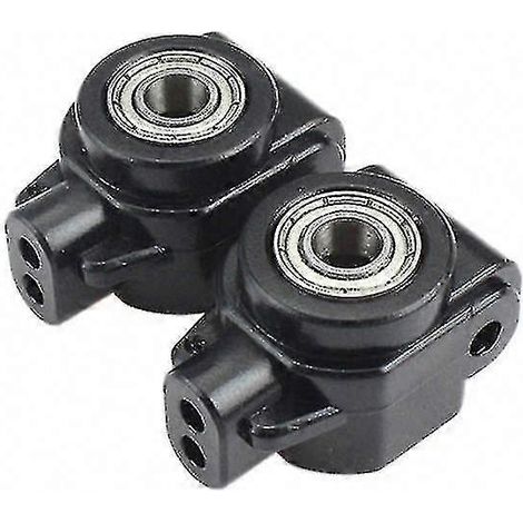 Deux supports/essieux de moyeu de roue arrière 104001-1862, compatibles avec les accessoires de voiture télécommandée RC 1/10 104001, 104002 et 104072. (1/5)