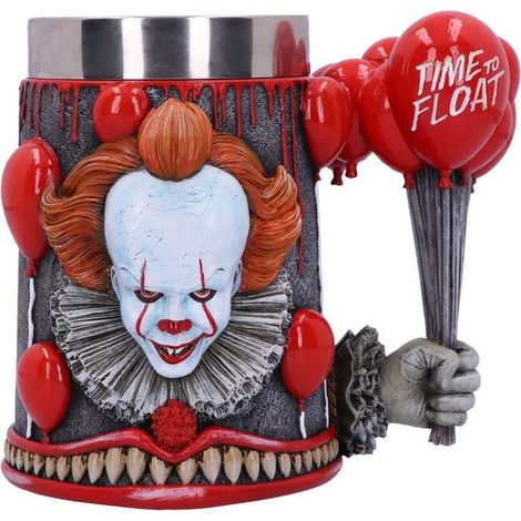 Nemesis Now B5869V2 IT Chapter 2 Pennywise Time to Float Boccale da Birra Licenza Ufficiale Resina 15.5 cm colore Rosso