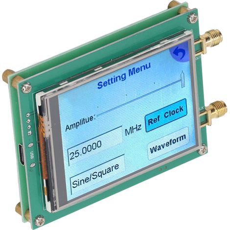 Générateur de signaux RF, module générateur de fréquence 138-4400 MHz, écran tactile ADF4350 avec connecteur SMA femelle (1/5)