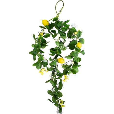 Guirlande artificielle de branches de citronniers pour décoration intérieure (2 pièces) (1/5)