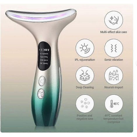 Appareil de massage pour le visage et le cou, masseur électrique liftant pour le visage, 3 modes de massage pour les soins de la peau (1/5)