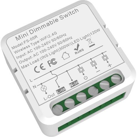 Tuya Module de variateur intelligent WiFi avec variateur d'intensité - Prise en charge du contrôle bidirectionnel - Fonctionne avec et Home (1/5)