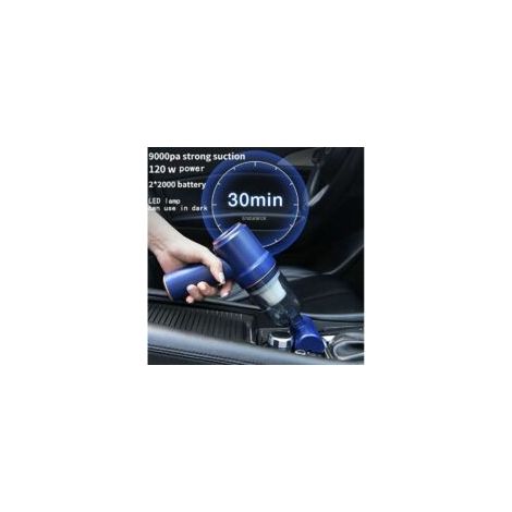 Aspirateur à main Aspirateur à main pour la voiture et la maison Mini aspirateur portatif sans fil à sec et humide Machine à nettoyer les cendres - Crezuo (1/3)