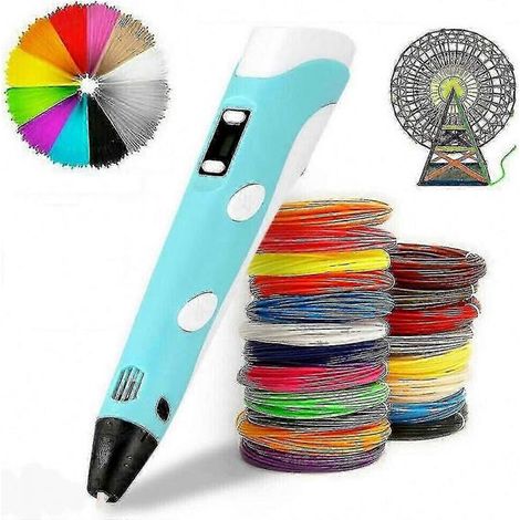 Stylo d'impression 3D avec écran LCD, filament 12 couleurs pour PLA/ABS, convient aux enfants et aux adultes. (1/5)