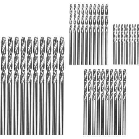 Foret Hss Titane - Jeu De 40 Pièces 1 1,5 2 2,5 3 Mm - Pour Bois Plastique Aluminium - Outil De Perçage (1/5)