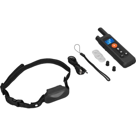 Collier de dressage pour chiens avec portée de 1000 m, signal sonore et vibratoire, rechargeable par USB, étanche et anti-aboiements. (1/5)