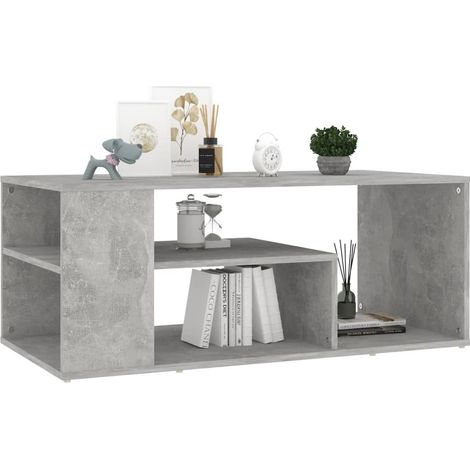 Table basse Gris béton 100x50x40 (1/5)