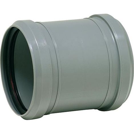 Valsir – Manchon double HT DN 40 – Raccord enfichable en polypropylène – 2 raccordements – Température max 95°C