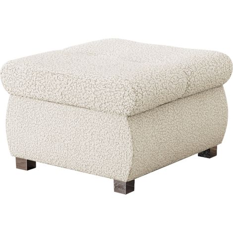 Reposapiés Comfivo Nitor, Manza 01, 39x60x60cm, Diámetro: 0, Tapiz, Patas: Plástico, 0, Parcialmente montado