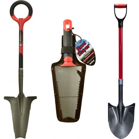 RootSlayer™-Paket - Schwarz - Erwachsene - RootSlayer™+Hand-RootSlayer™+RootSlayer Randschaufel™ - Carbonstahl - 360°-Griff