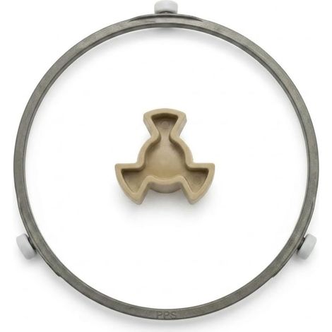 Kit de Réparation pour Plateau Micro-Ondes (1x Coupleur en Y + 1x Anneau à Rouleaux), Pièces de Rechange Universelles, Matériau PPS Résistant à la Chaleur, Répare Bruits et Blocages (1/5)