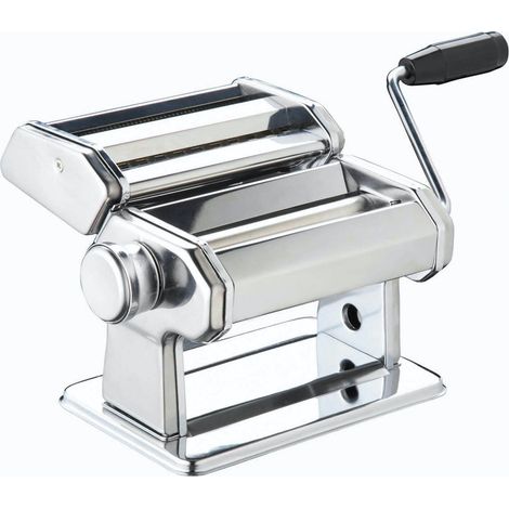 KitchenCraft: World of Flavours - Macchina per pasta fresca , Acciaio inox, Argento