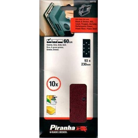 PIRANHA BED 10 FOG.FORATI 93X230 GR. 60B&D