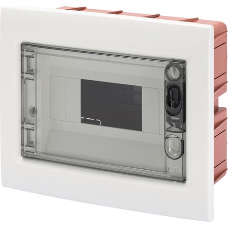 Centralino Protetto da Incasso 8 Moduli IP40 con Porta Fumé GW40604