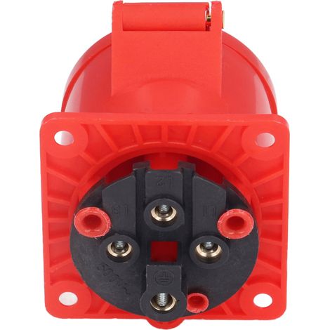 Connecteur de prise industrielle, prise de courant encastrée, étanche IP44, 220-250 V/240-415 V (1/5)