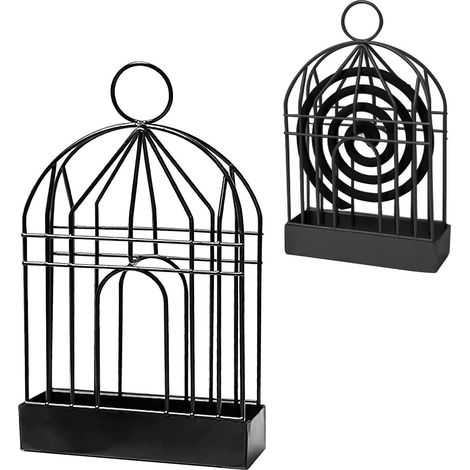 porte Encens Anti-moustique Vintage En Fer (noir), Porte Encens Anti-moustique En Spirale Pour La Maison, Le Camping, L'extrieur, Le Patio, Le Jar (1/5)