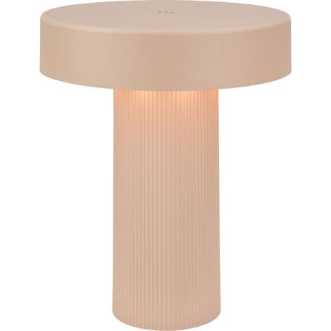 Briloner Lampada da tavolo senza fili 16x20 cm 3 W 300 lm 2700 K bianco caldo dimmerabile beige - Lampada da comodino soggiorno camera da letto balcone