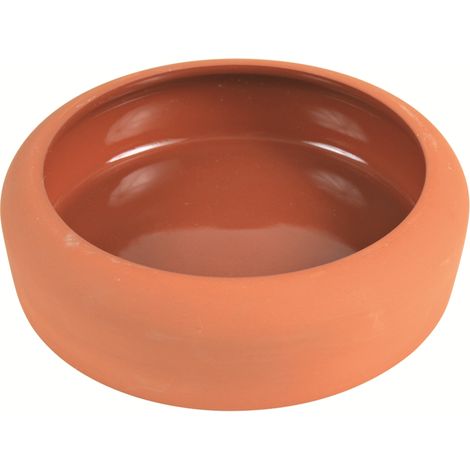 Bowl with rounded rim, ceramic, 500 ml/ø 17 cm, terracotta