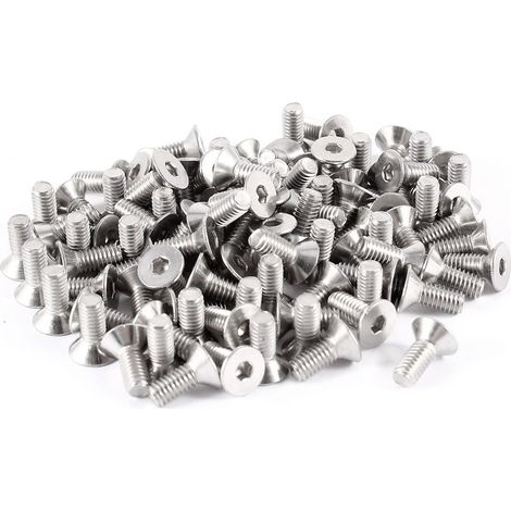 100 Stücke 304HC Stahl Senkkopf Sechskantschraube Schrauben M4 x 10mm (b3b4cd776864f5831719f3a710...