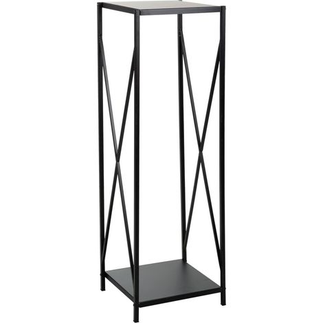Leñero de metal negro 34x34x111 (1/4)