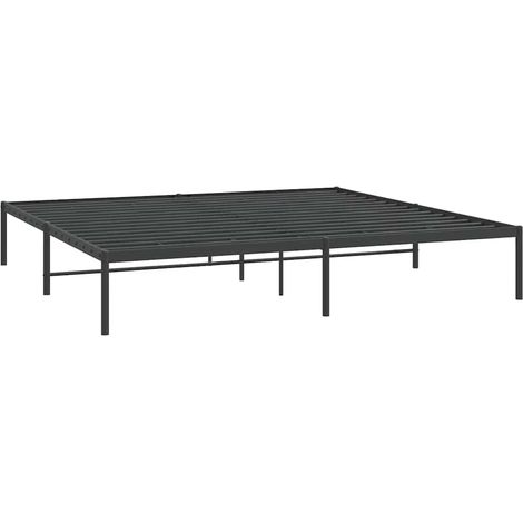 vidaXL Cadre de lit métal noir 180x200 cm (1/5)