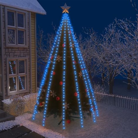 vidaXL Luci per Albero 500 LED Blu 500 cm Interno Esterno (1/5)