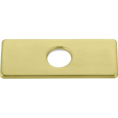 1PC or Plaque de trou d'évier de cuisine pour robinet de salle de bain, lavabo, rosace de robinet en nickel brossé