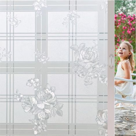 Pellicola autoadesiva opaca per finestre con protezione UV, 75x200 cm