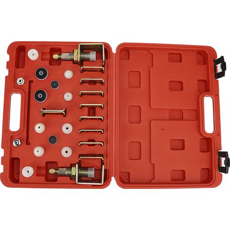 Kit 26 pièces détecteur de fuite climatisation auto, testeur A/C pour véhicules, outil de diagnostic frigoriste, ensemble complet de contrôle d'étanchéité. (1/5)