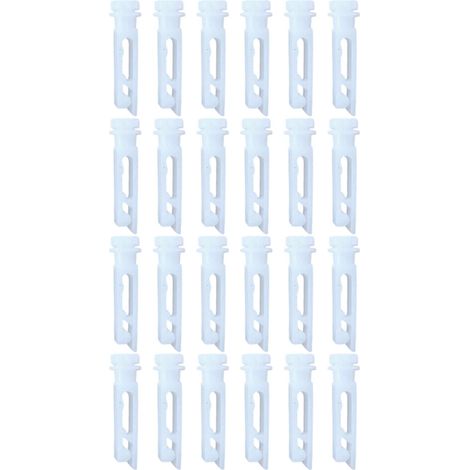 Soportes de reparación para persianas con varilla giratoria (24 piezas)