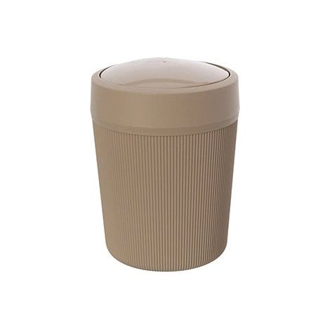 Exagonshop Pattumiera in plastica tortora Colorado