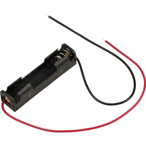 TRU COMPONENTS TC-13220656 Batteriehalter 1x Micro (AAA) Kabel (L x B x H) 51 x 12 x 11 mm (1/2)