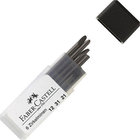 FABER-CASTELL Zirkelminendose 6er