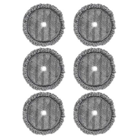 NALOOKAMIC Lot de 6 lingettes de rechange pour balai vapeur LG A9, robot aspirateur laveur de sols.