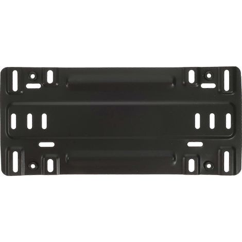 Kit de fixation de plaque d'immatriculation avant, support de plaque d'immatriculation, cadre de plaque d'immatriculation universel-31X13.7cm-Black