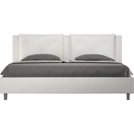 Letto Matrimoniale 160x200 cm Senza Rete Appia Bianco (1/4)