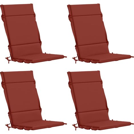Cojín para silla de respaldo alto GEMERT 4 uds. 100% Poliéster vidaXL