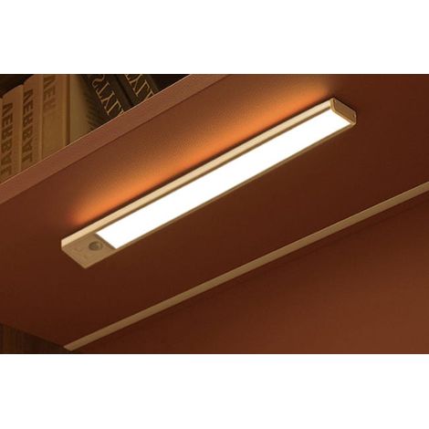 Lampe LED Rechargeable Sans Fil pour Cuisine, Détecteur de Mouvement, Éclairage Interieur Sous Meuble, Bande Lumineuse USB 30cm, Idéale Placard et Rangement (1/5)