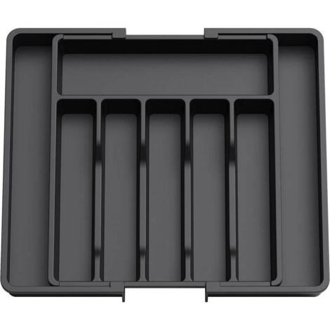 Range Couverts Plateau d'Ustensiles Extensible pour Tiroir Organisateur de Tiroir Réglable pour la Cuisine contenir des Cuillères (1/4)