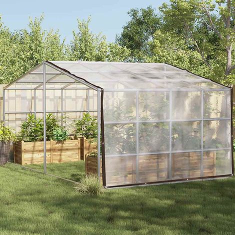 Housse de protection plantes avec œillets 3x10 m polyéthylène (1/5)