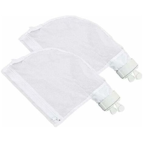 Sacs de Nettoyage de Piscine, Lot de 2 Sacs filtrants en Nylon avec Fermeture éclair avec Filtre de Rechange pour Nettoyeur de Piscine Polaris 280/480,de DEBUNS