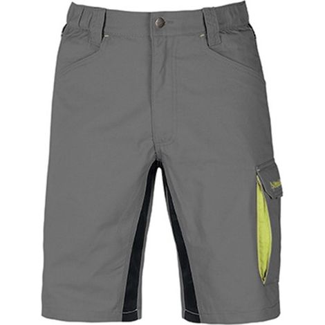 PANTALONE CORTO LAVORO KAVIR GRIGIO/NERO TG.M-XXL TASCHE PORTAUTENSILI KAPRIOL, " XL "