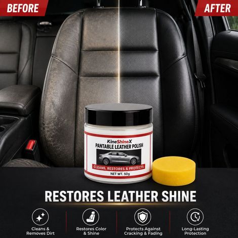 KineShineX Car Polishing Cream, Paint Brightening and Maintenance Cream, Body Polishing and Care, Stain Removal, Brightening and Protective Wax (1/4)