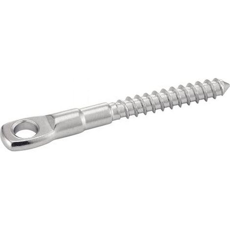 5 Vis à Oeil Filetage Bois 8 mm - Inox A4 - D-Work (1/2)