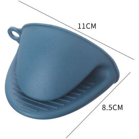1 pcs Silicone Lot Gant de cuisson Pincez, isolé anti-brûlure Gant de four de cuisine de la chaleur à pot support de plaque cuisson à la main Clip Bol fichier, Silicone, rose, 9.5 8.3cm (1/3)