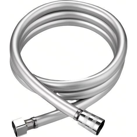 Shower hose, flexible 1 m, anti-twist protection, stainless steel fitting, universal G1/2 (1/5)