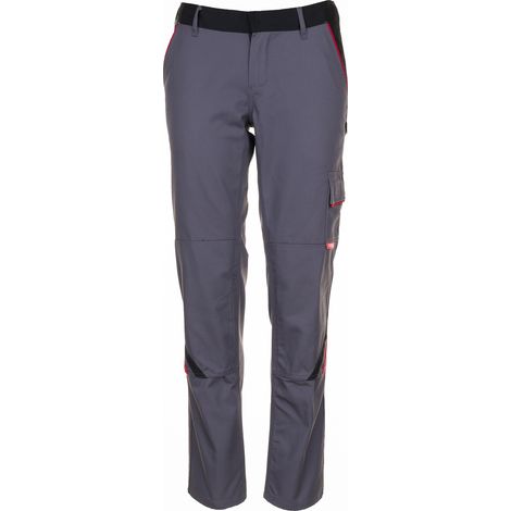 Planam Highline Damen Bundhose schiefer/schwarz/rot 42 (1/5)