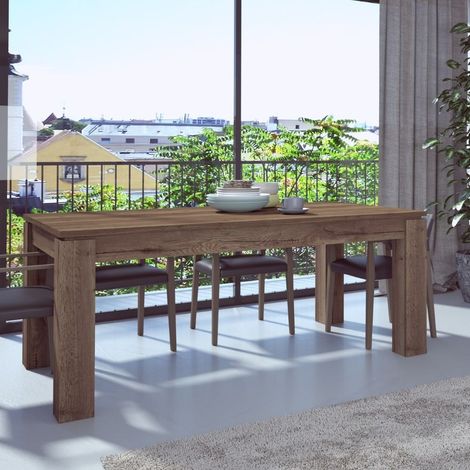 Tavolo allungabile 1485 noce con allunga centrale 190x90x76H (1/5)