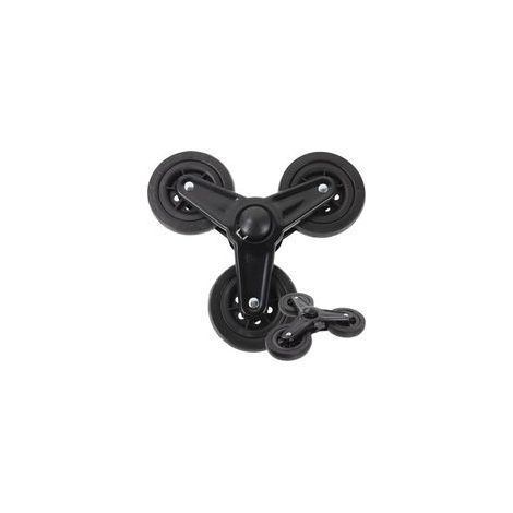 Roues triangulaires pour chariot de courses – Plastique léger – Réduction du bruit – Parfaites pour escaliers – Lot de 2 pièces (1/5)